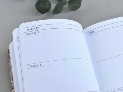 weekly planner notebook a size