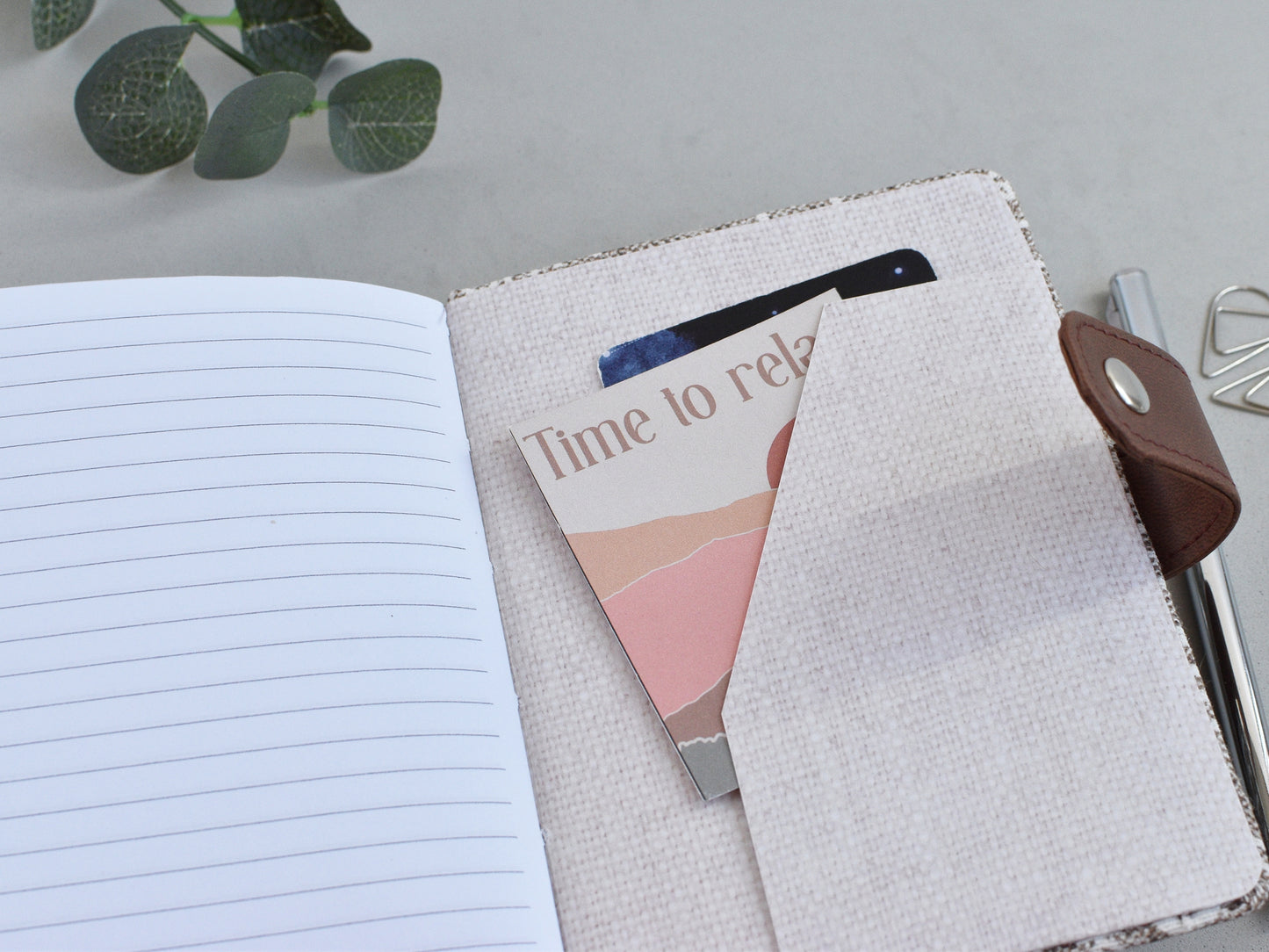 back pocket in a6 planner