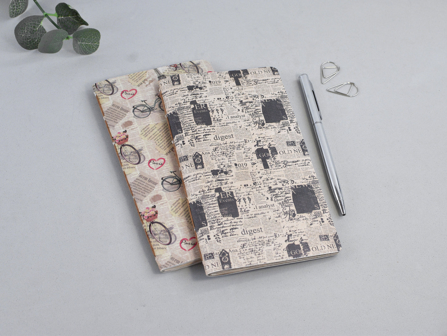 Travel Journal Inserts - Vintage Style (Personal size)