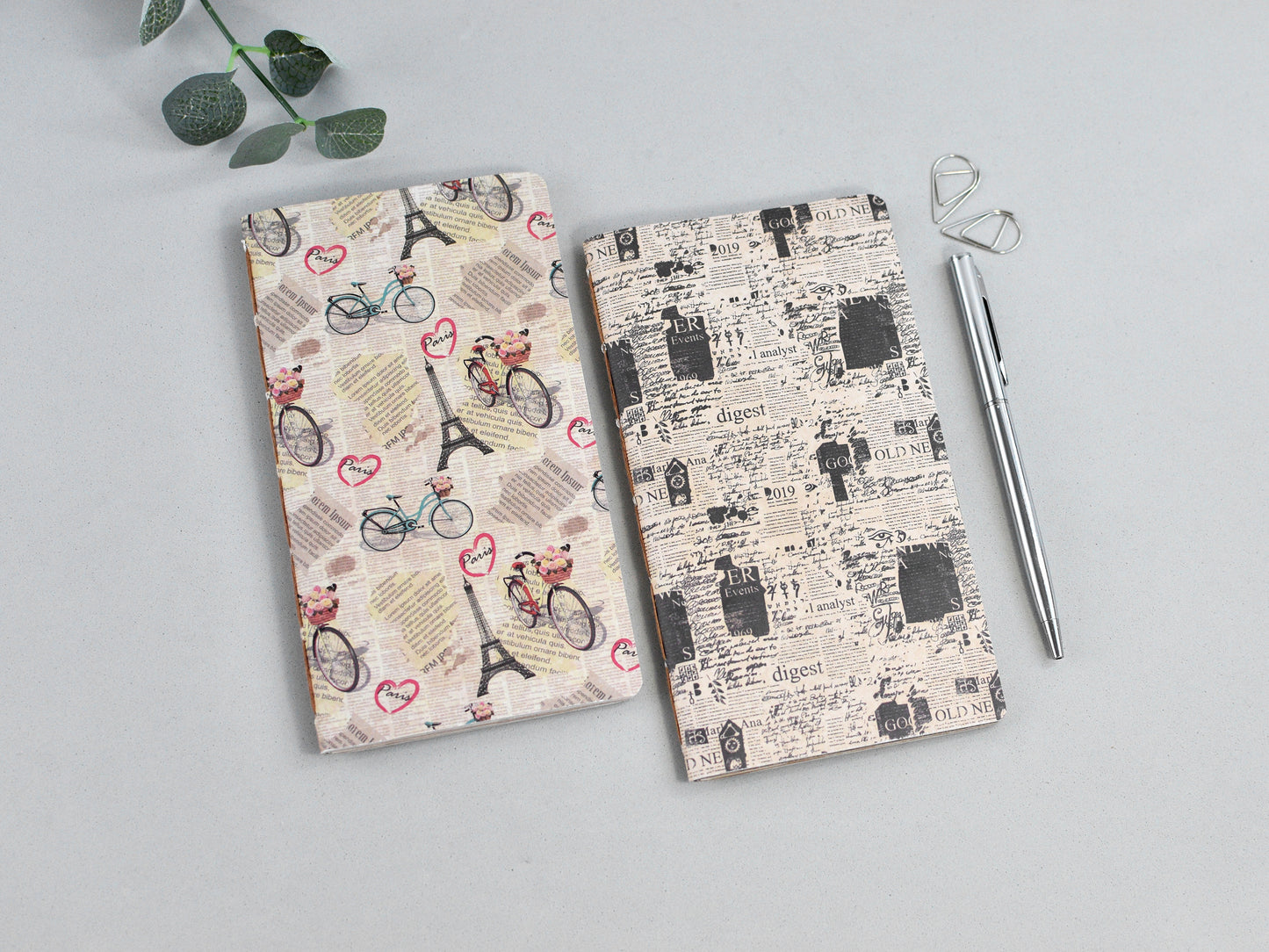 Travel Journal Inserts - Vintage Style (Personal size)