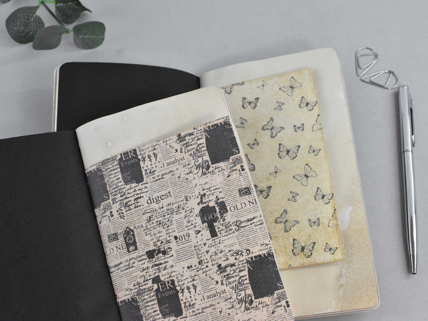 Travel Journal Inserts - Vintage Style (Personal size)
