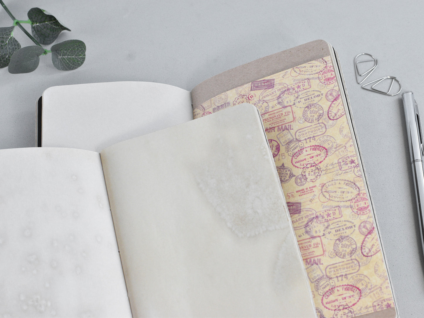 Travel Journal Inserts - Vintage Style (Personal size)