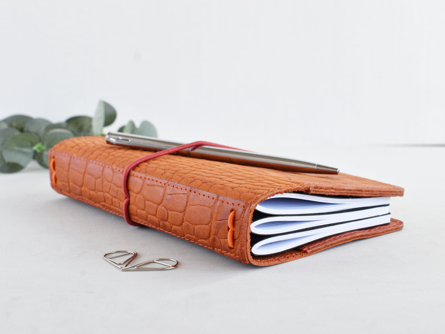 TN planner, croc leather, on the desk