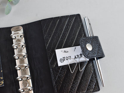 Black cover with rings