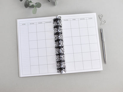 Discbound  Planner Notebook - Monthly Weekly (A5)