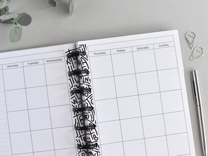 Discbound  Planner Notebook - Monthly Weekly (A5)