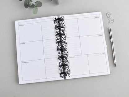 Discbound  Planner Notebook - Monthly Weekly (A5)
