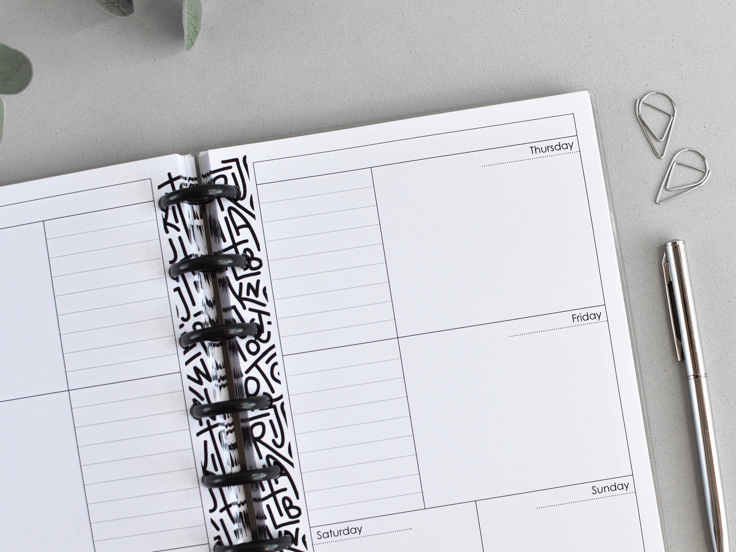 Discbound  Planner Notebook - Monthly Weekly (A5)