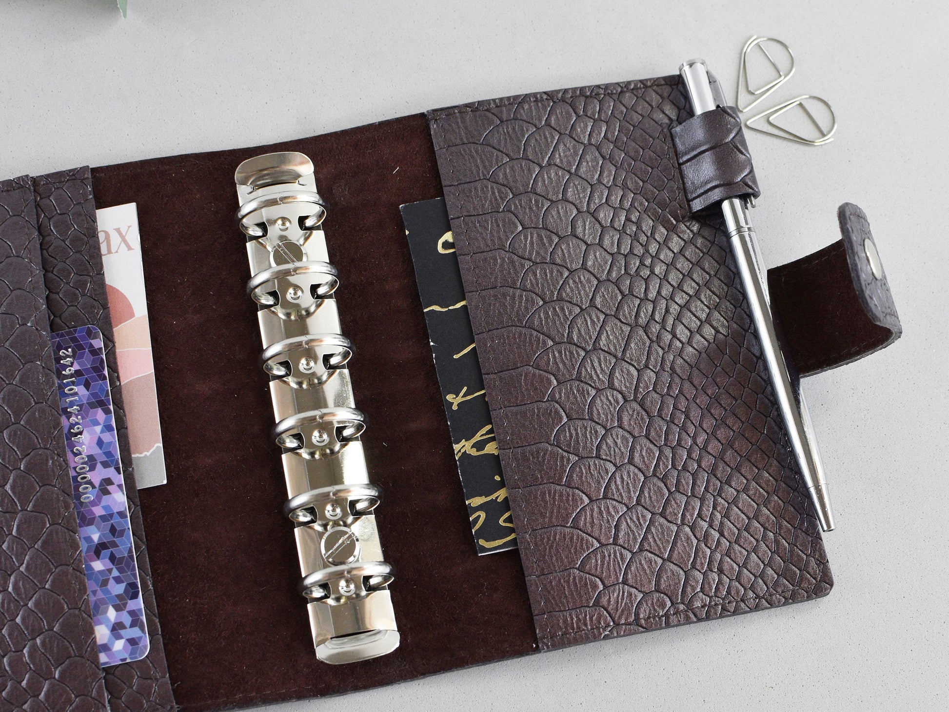 Leather 6-ring binder, inner part
