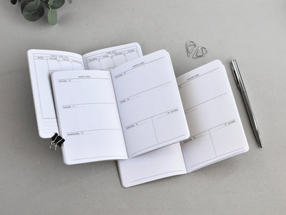 Traveler's Notebook Inserts - Monthly Weekly Refill (Field Notes Size) / TN-FN-01
