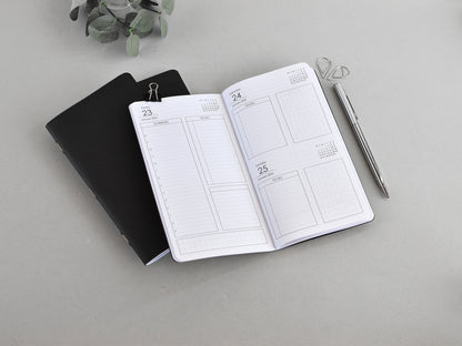 Daily Planner Inserts - Travelers Notebook (Personal Size)