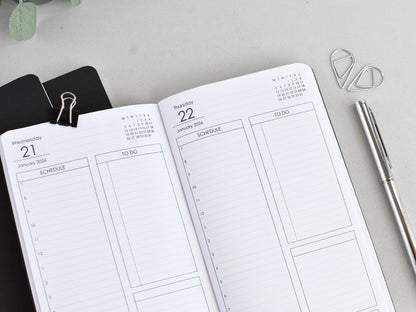 Daily Planner Inserts - Travelers Notebook (Personal Size)