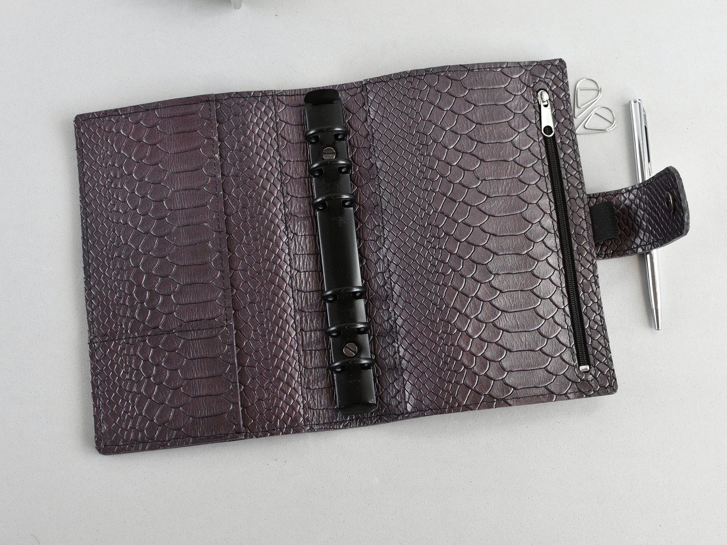 leather notebook cover with rinds