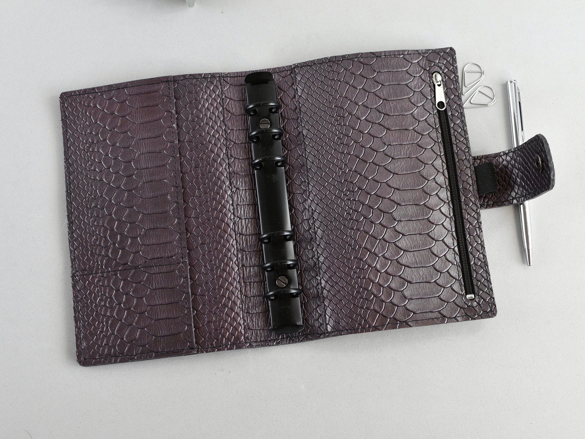 leather notebook cover with rinds