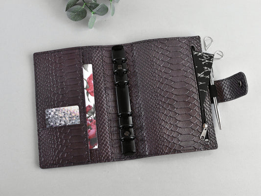 personal size leather binder