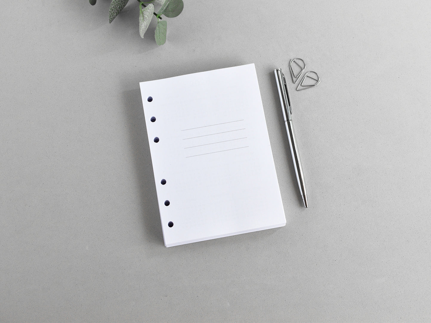 6-Ring Planner Inserts - Monthly And Weekly (True A6 Size) / A6-01