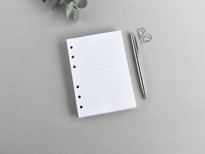 6-Ring Planner Inserts - Monthly And Weekly (True A6 Size) / A6-01