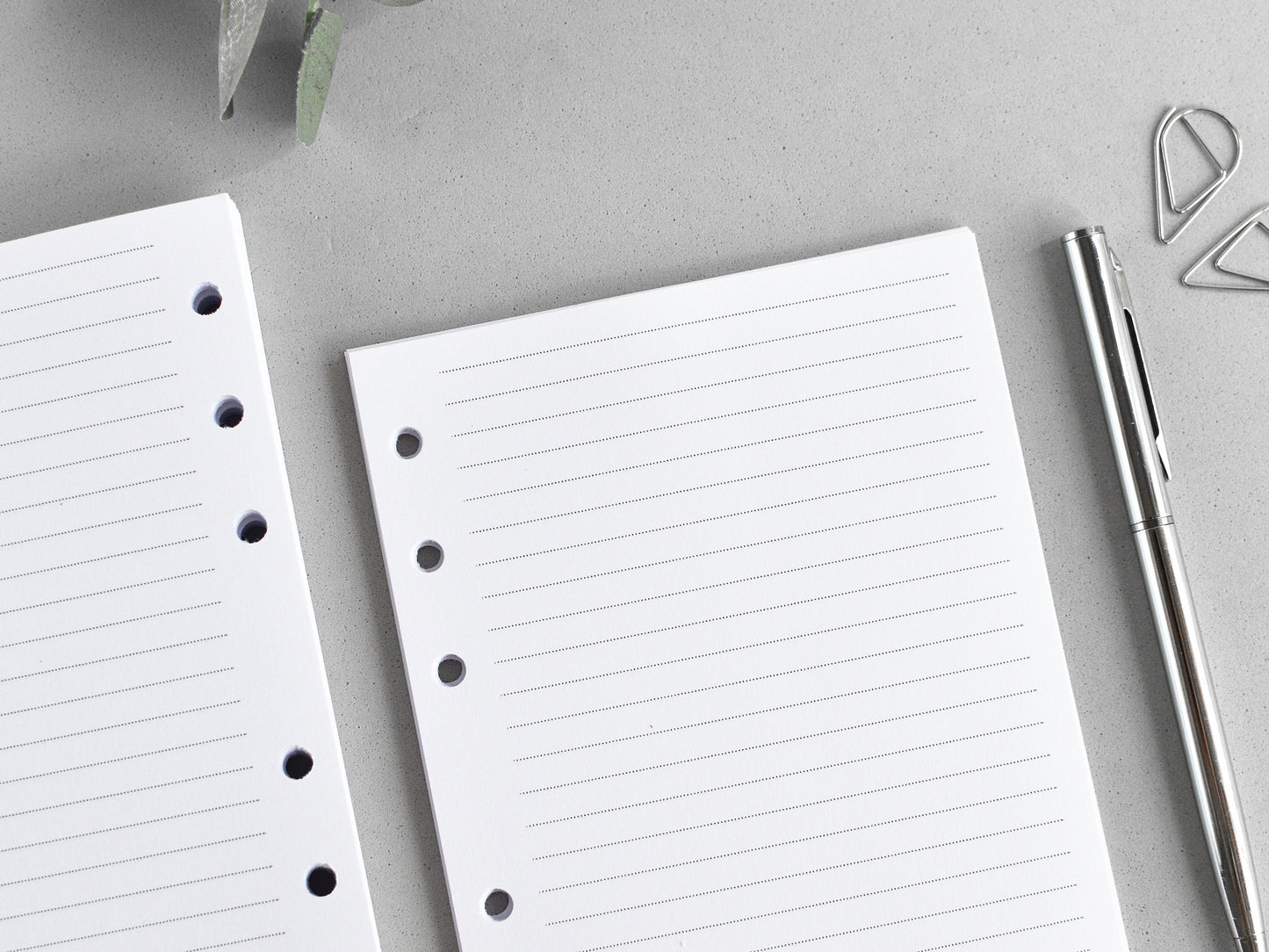 6-Ring Planner Inserts - Monthly And Weekly (True A6 Size) / A6-01