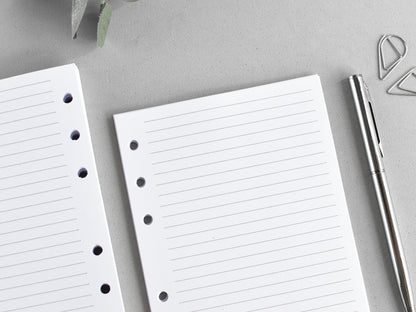 6-Ring Planner Inserts - Monthly And Weekly (True A6 Size) / A6-01