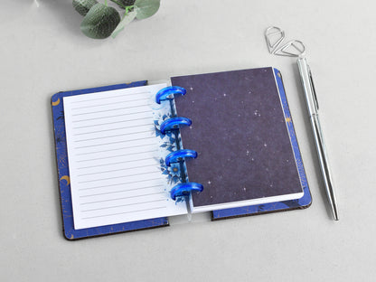 Discbound Planner Notebook - Quilted Faux Leather Cover (HP Micro size)