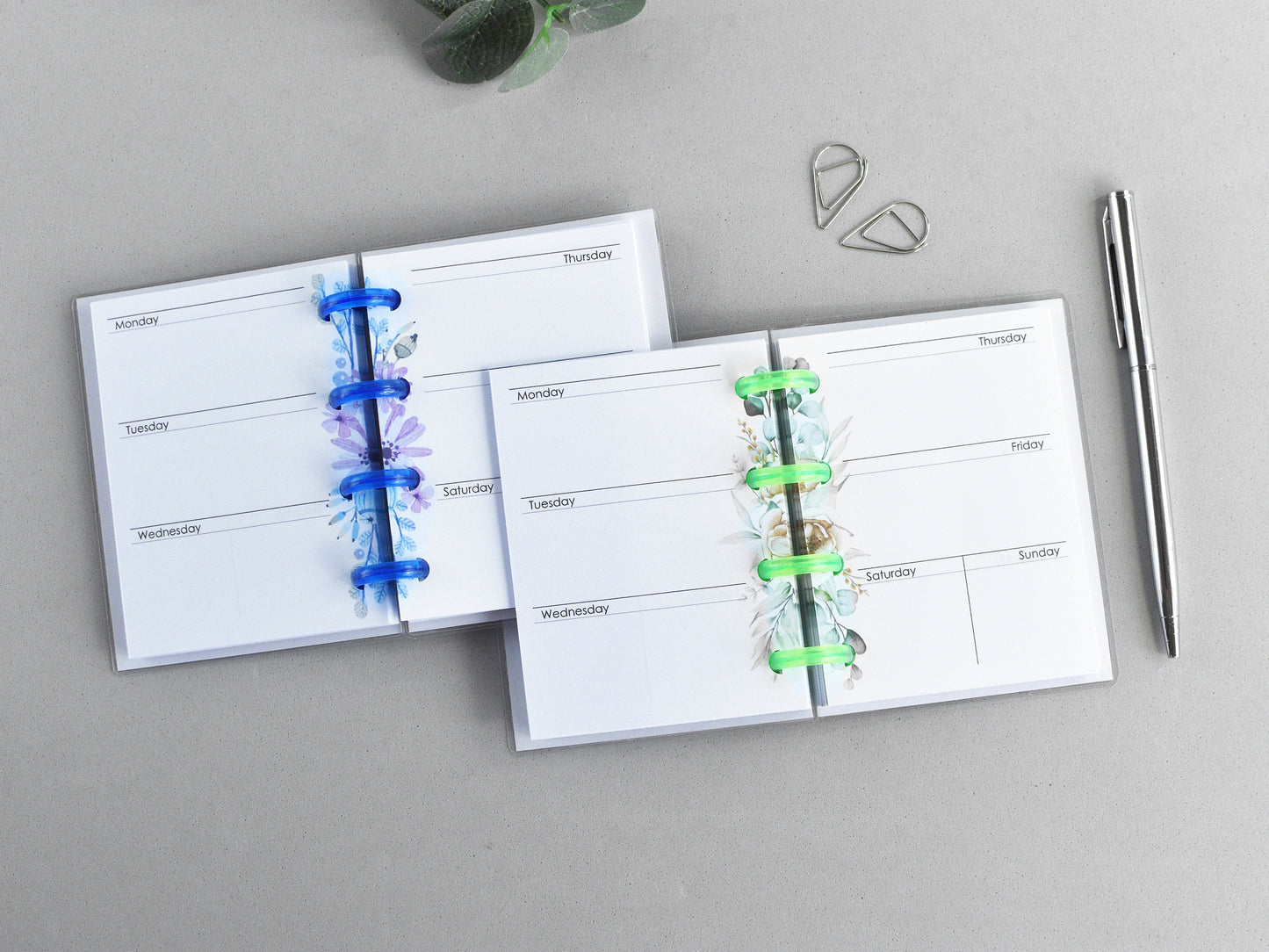 Discbound Mini Planners Notebooks (HP Micro size)