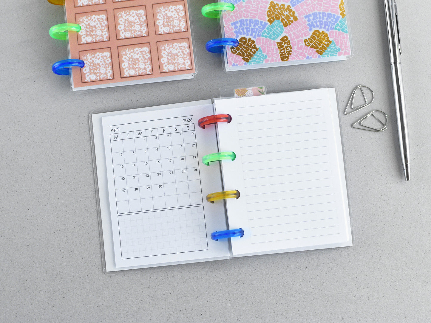 Monthly pages for happy planner micro