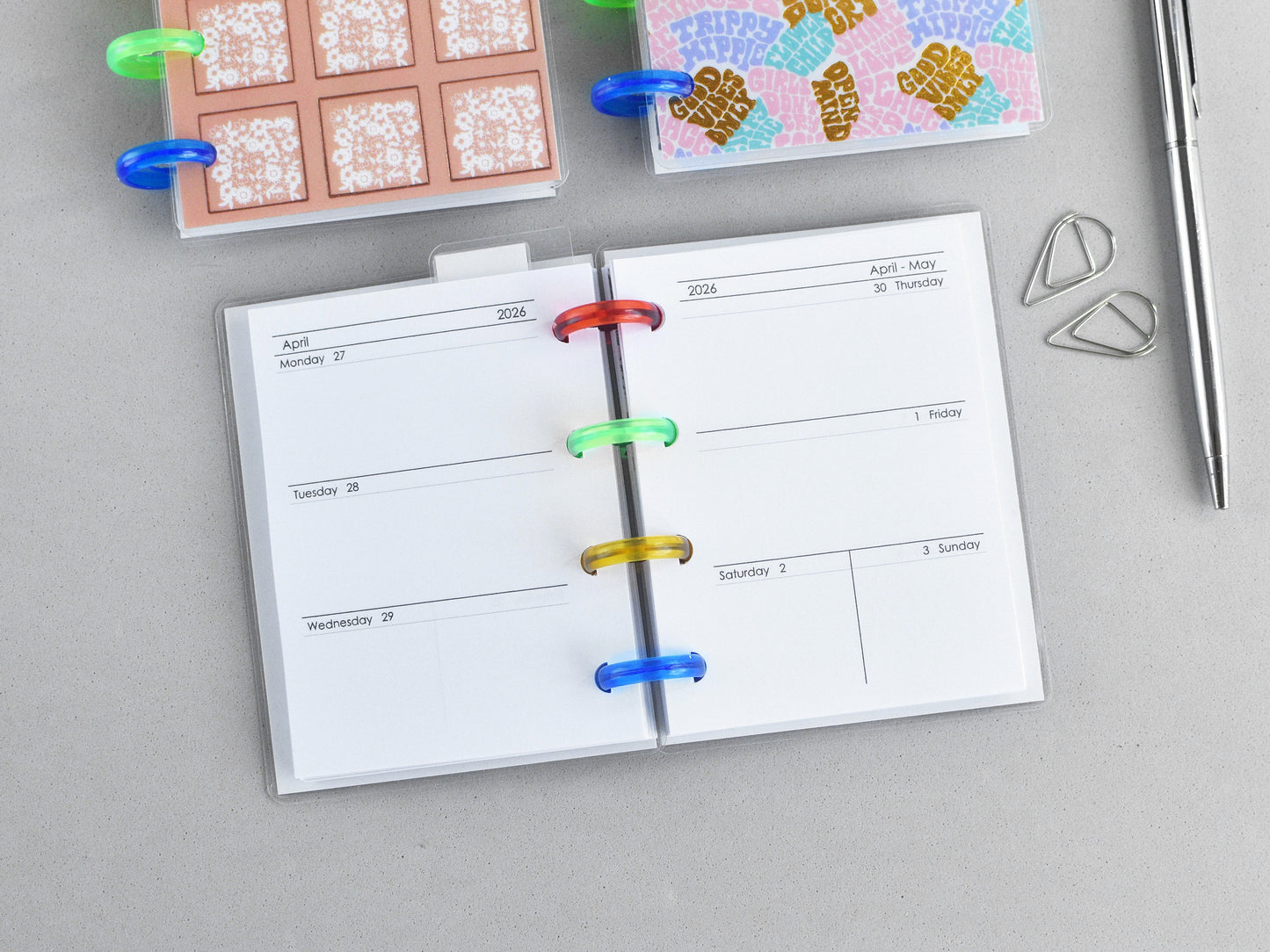 Weekly pages for happy planner micro