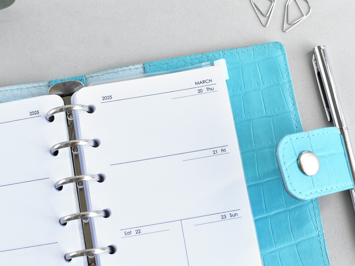 classic weekly pages for ring planner