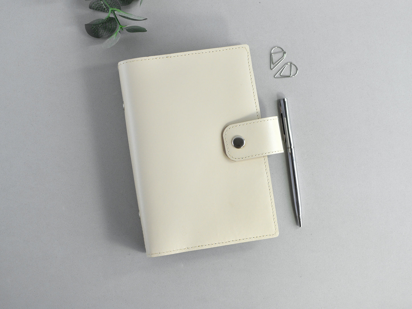 Leather 6-ring Binder Notebook Organizer - 25mm rings (Personal size)