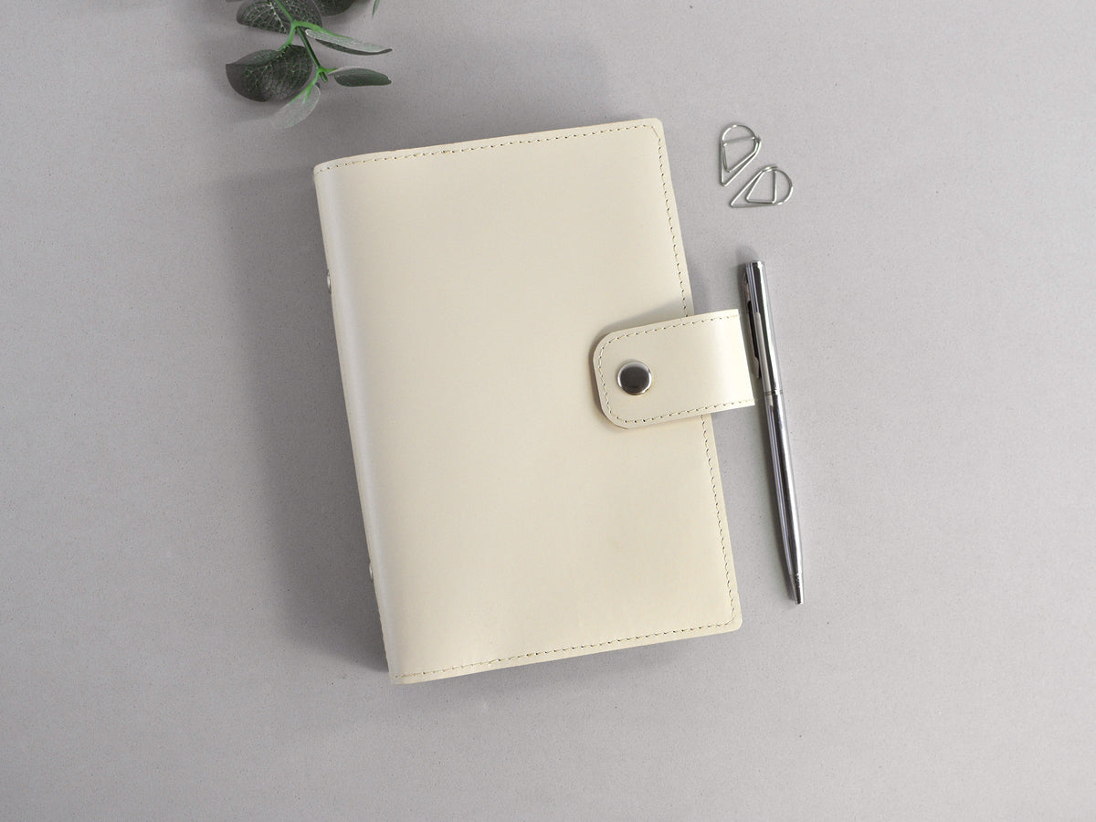 Leather 6-ring Binder Notebook Organizer - 25mm rings (Personal size)