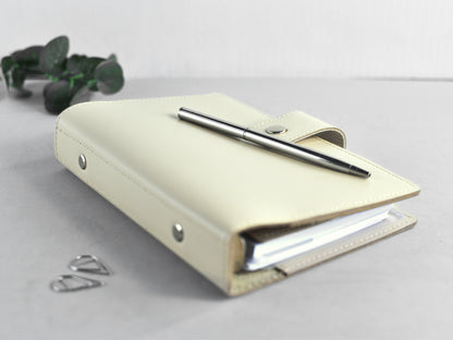 Leather 6-ring Binder Notebook Organizer - 25mm rings (Personal size)