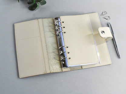 Leather 6-ring Binder Notebook Organizer - 25mm rings (Personal size)