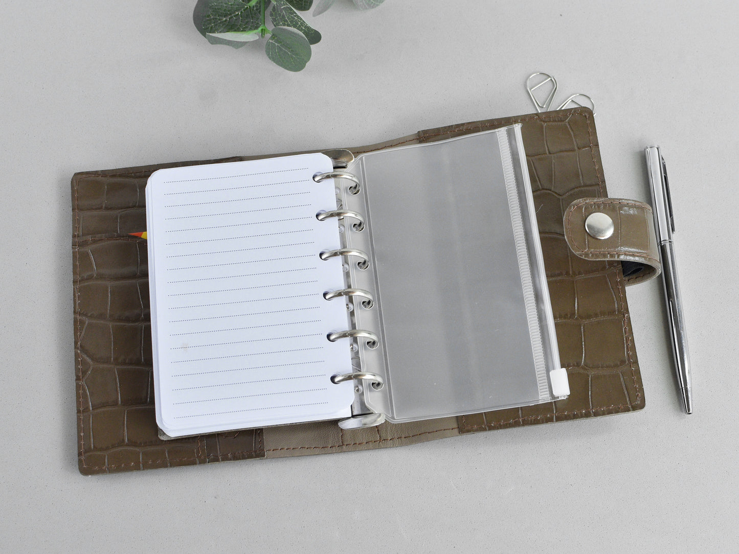 Clear PVC bag for ring planners, all sizes
