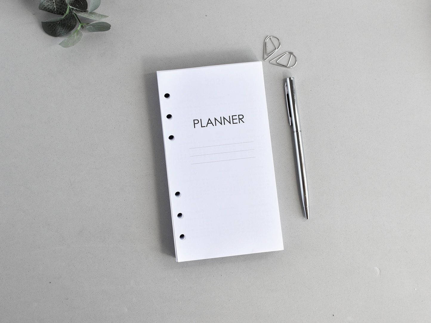 Daily Planner Inserts - Refill for Ring Notebook (Personal size) / P31