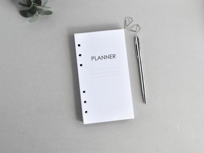 Daily Planner Inserts - Refill for Ring Notebook (Personal size) / P31
