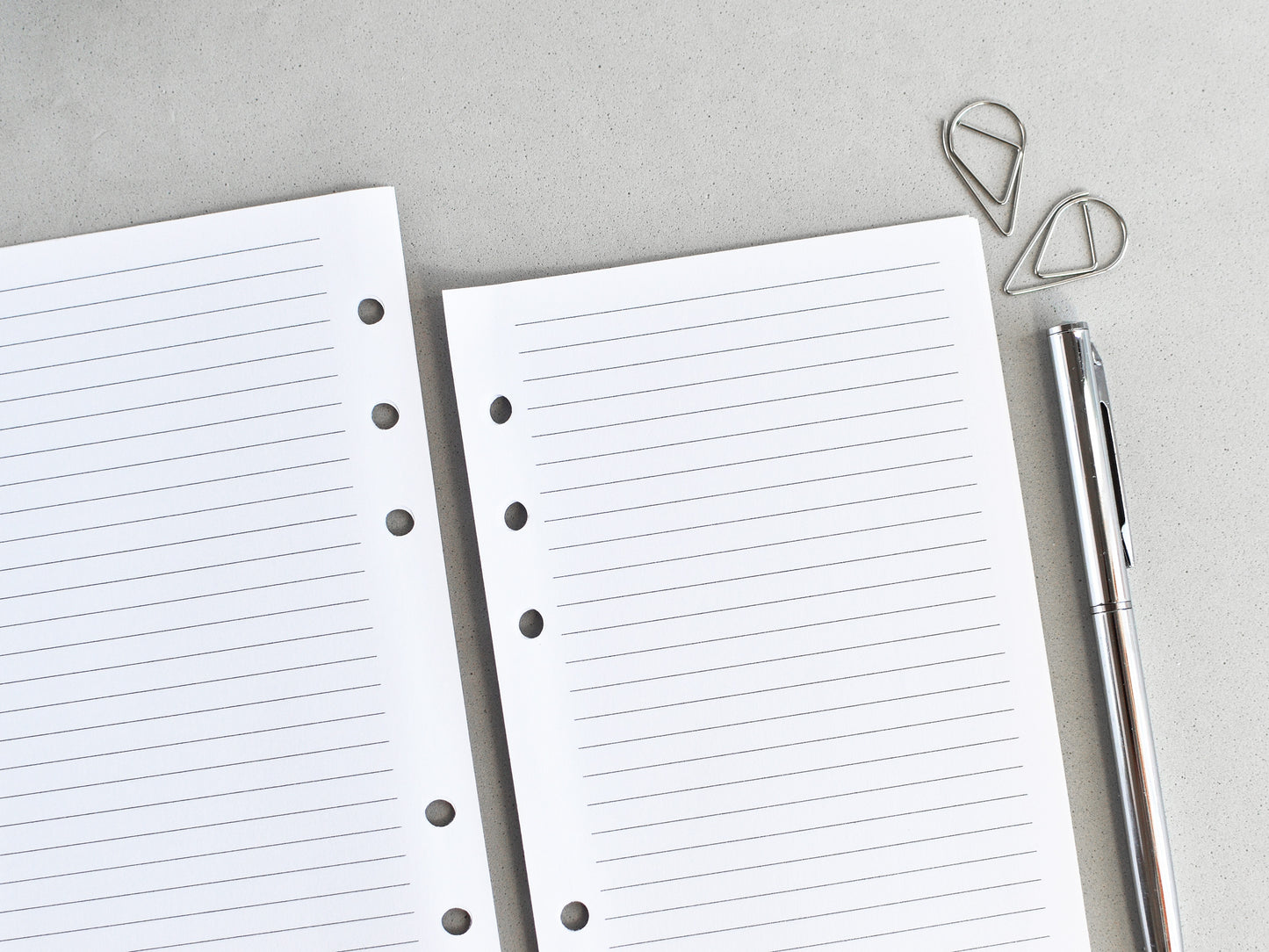 Dotted, Lined, To Do List Inserts - Ring Binder Refill (Personal Size)