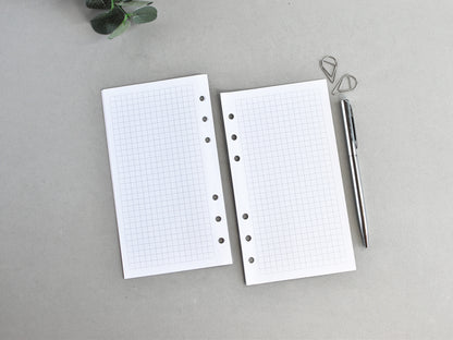 Dotted, Lined, To Do List Inserts - Ring Binder Refill (Personal Size)