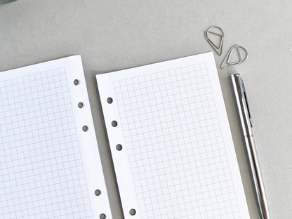 Dotted, Lined, To Do List Inserts - Ring Binder Refill (Personal Size)