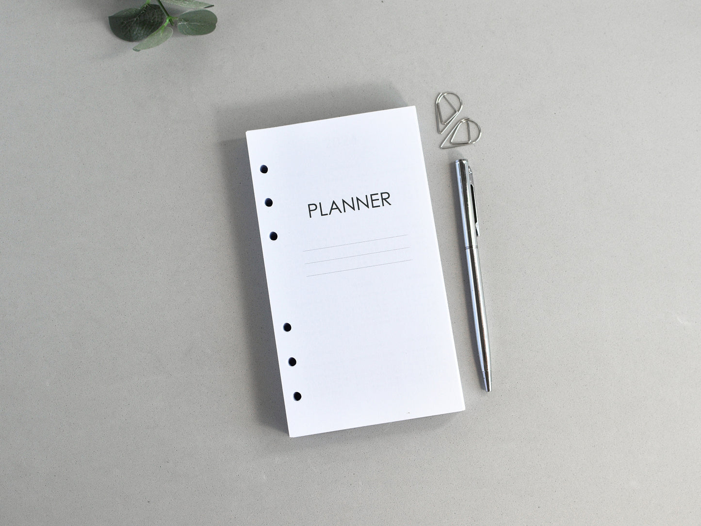 Daily Planner Inserts - Ring Binder Refill (Personal Size) / P-32