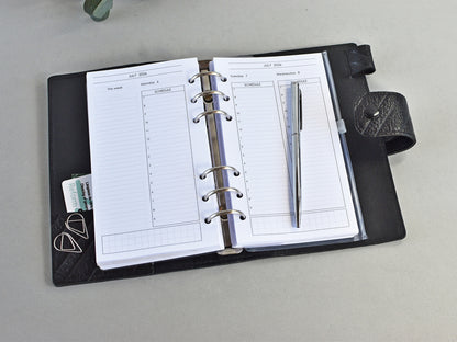 Daily Planner Inserts - Ring Binder Refill (Personal Size) / P-32