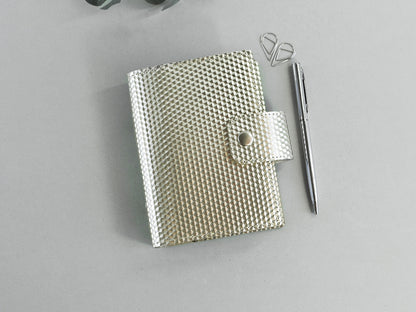 Leather Planner Notebook Cover, 6-Ring Organizer (Pocket Size)