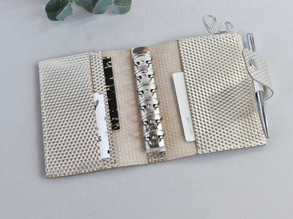Pocket planner cover with 6 rings