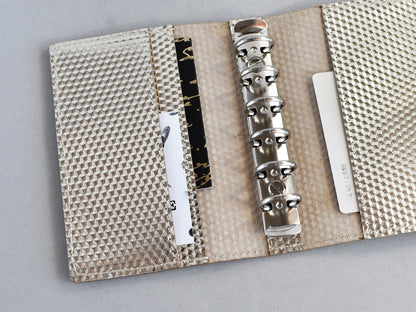 Pocket planner cover with rings