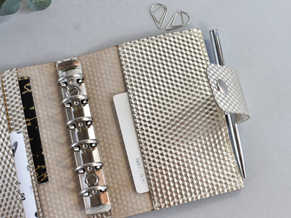 Pocket planner cover with rings