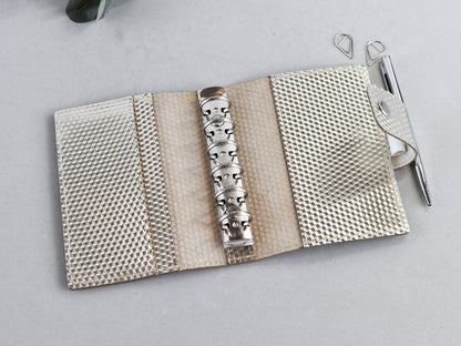 Lose-leaf notebook cover, genuine leather