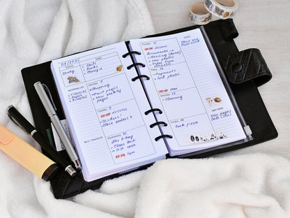 Printable Weekly Pages (Personal size) - Digital Inserts R-403
