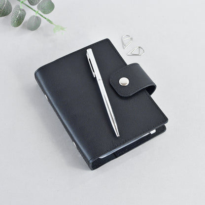 Leather Planner Notebook Cover, 6-Ring organizer (Pocket Size)