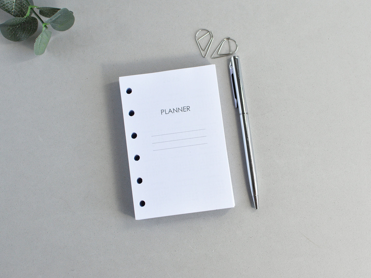 6-Ring Planner Inserts - Monthly And Weekly (Pocket Size) / Pc-11
