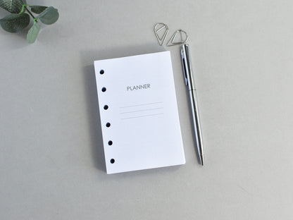 6-Ring Planner Inserts - Monthly And Weekly (Pocket Size) / Pc-11