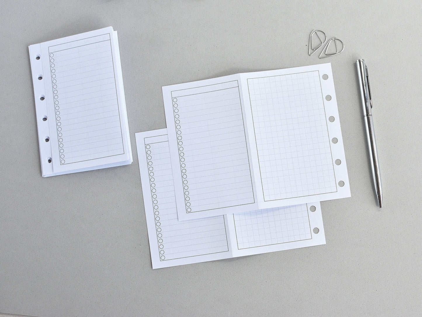 Monthly Fold Out Inserts - 6-Ring Binder Refill (Pocket Size) / Pc-16m